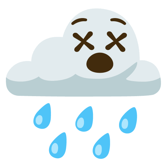 rain cloud dizzy face