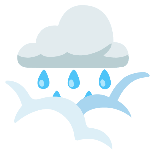 rain cloud face in clouds