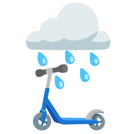 rain cloud scooter