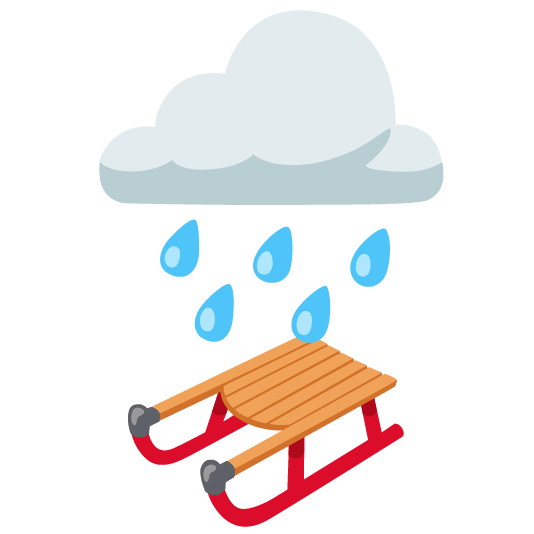rain cloud sled