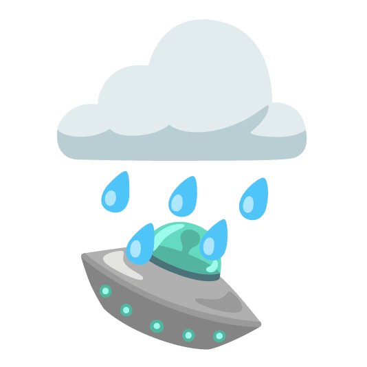 rain cloud flying saucer