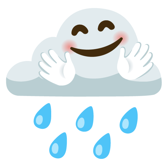 rain cloud hugging face