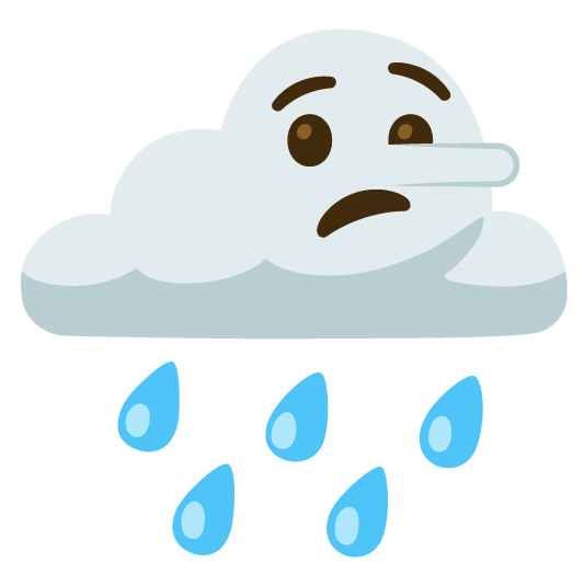 rain cloud lying face