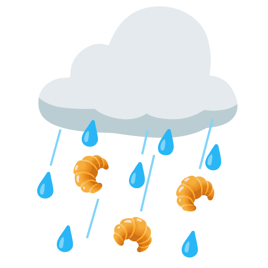 rain cloud croissant