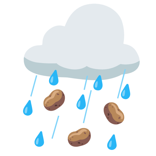 rain cloud potato