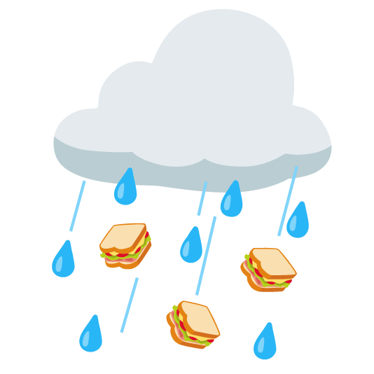 rain cloud sandwich