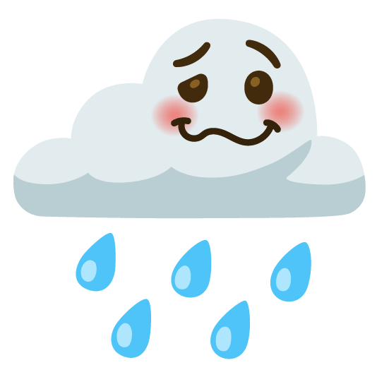 rain cloud woozy face