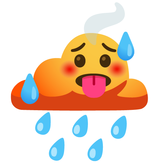 rain cloud hot face
