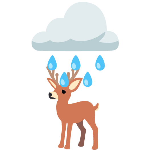 rain cloud deer