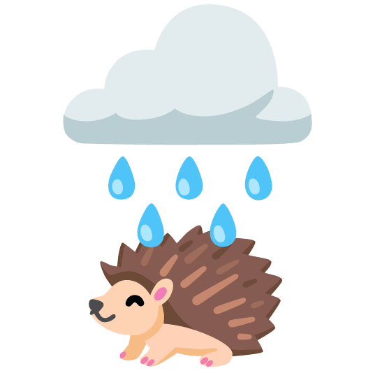 rain cloud hedgehog