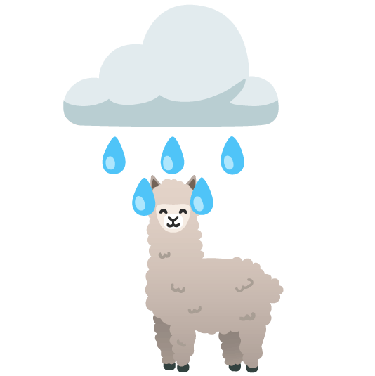 rain cloud llama