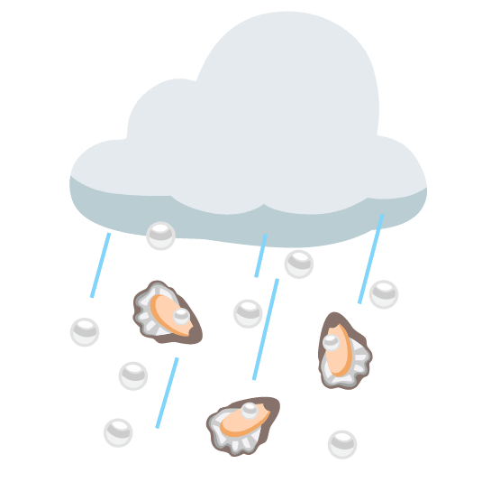 rain cloud oyster