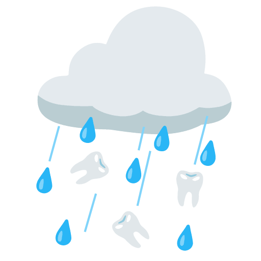 rain cloud tooth