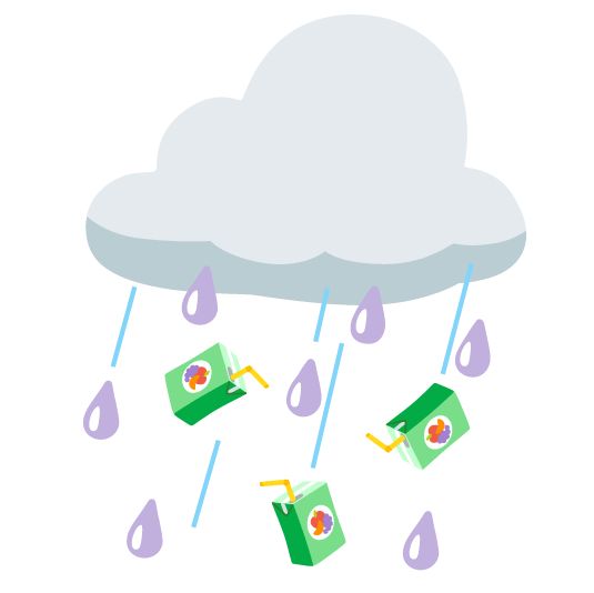 rain cloud beverage box