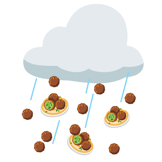 rain cloud falafel