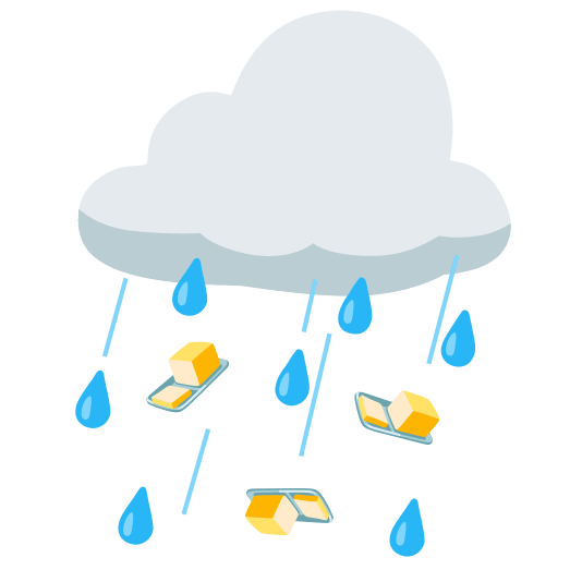 rain cloud butter