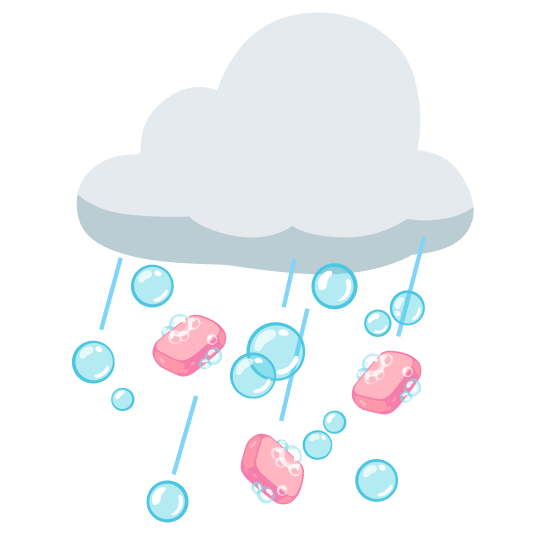 rain cloud soap