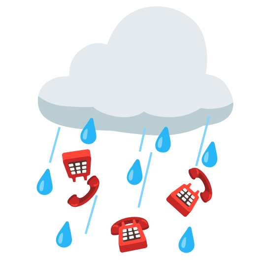 rain cloud phone