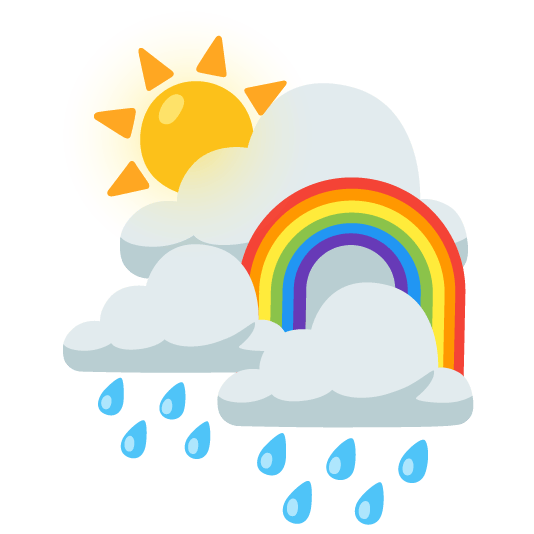 rain cloud partly sunny