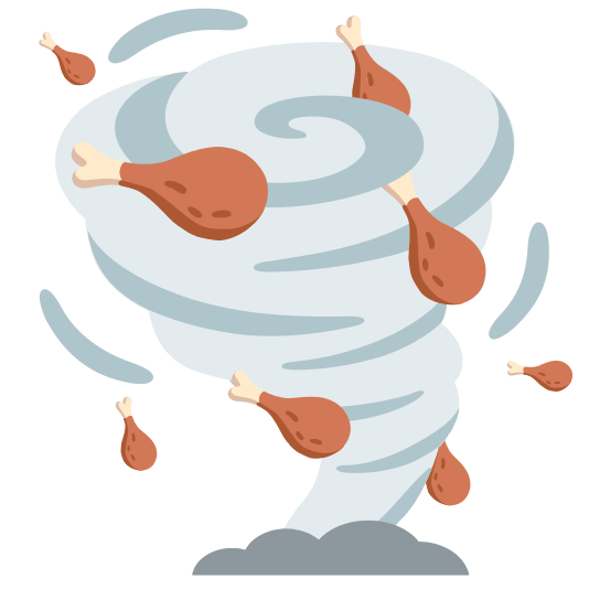 tornado poultry leg
