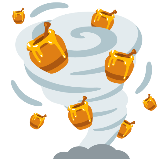 tornado honey pot