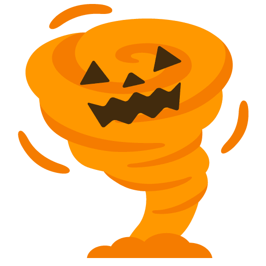 tornado jack o lantern