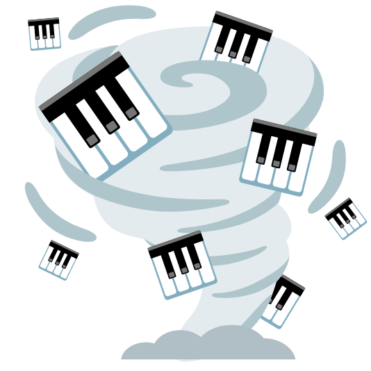 tornado musical keyboard