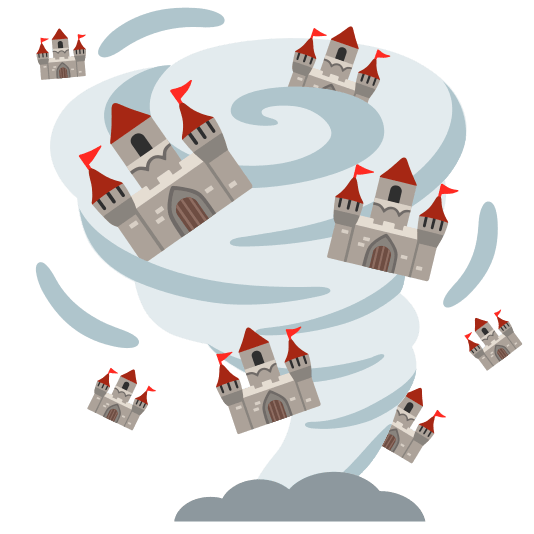 tornado european castle