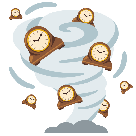 tornado mantelpiece clock