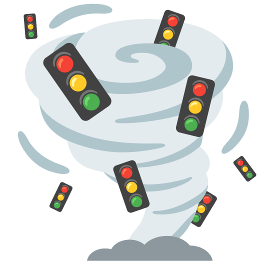 tornado vertical traffic light