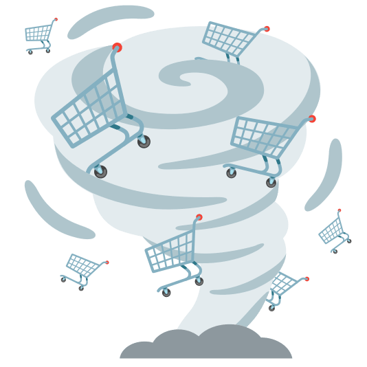 tornado shopping trolley