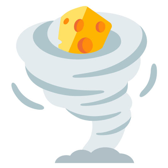 tornado cheese wedge