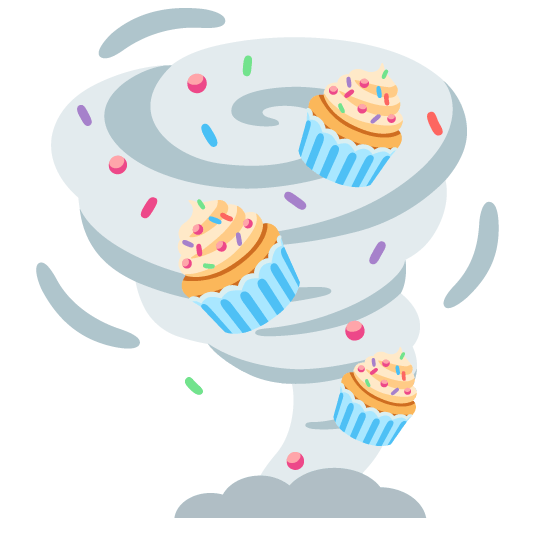 tornado cupcake
