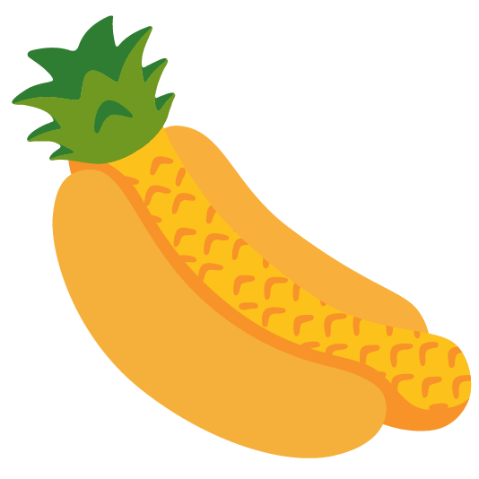 hotdog pineapple