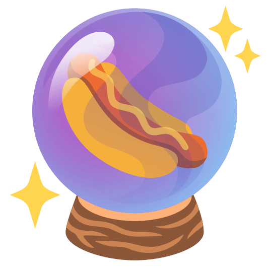 hotdog crystal ball