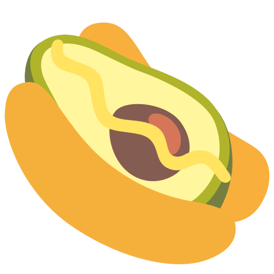 hotdog avocado