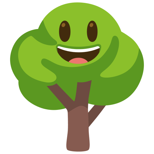 deciduous tree smiley