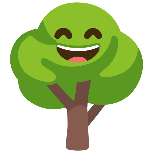 deciduous tree smile