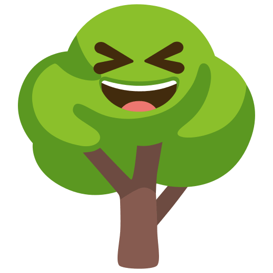 deciduous tree laughing