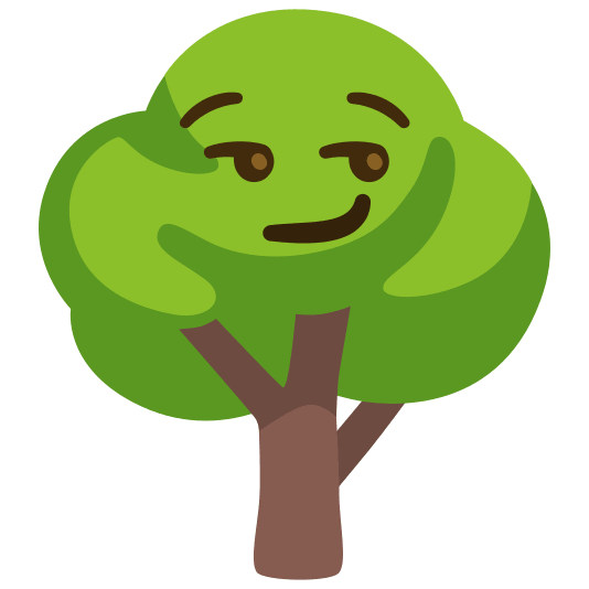 deciduous tree smirk