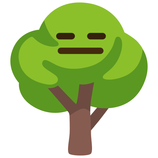 deciduous tree expressionless