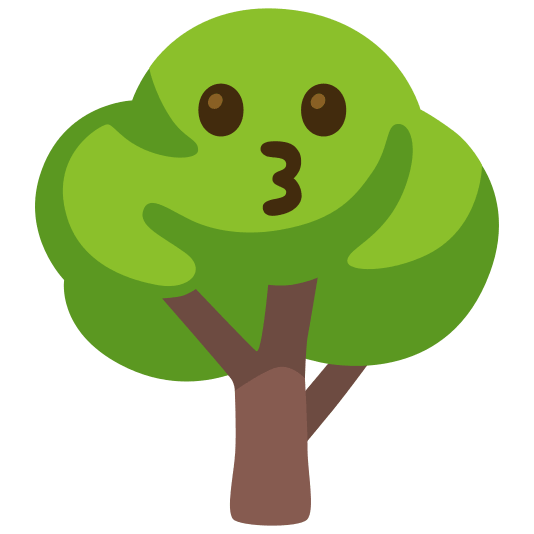 deciduous tree kissing