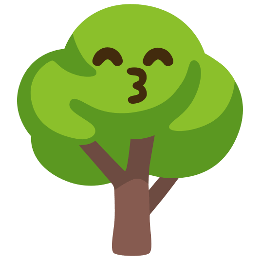 deciduous tree kissing smiling eyes