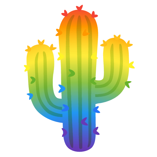 cactus rainbow