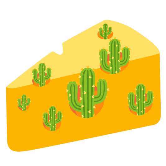 cactus cheese wedge