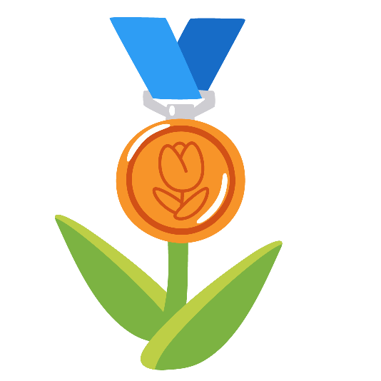 tulip third place medal