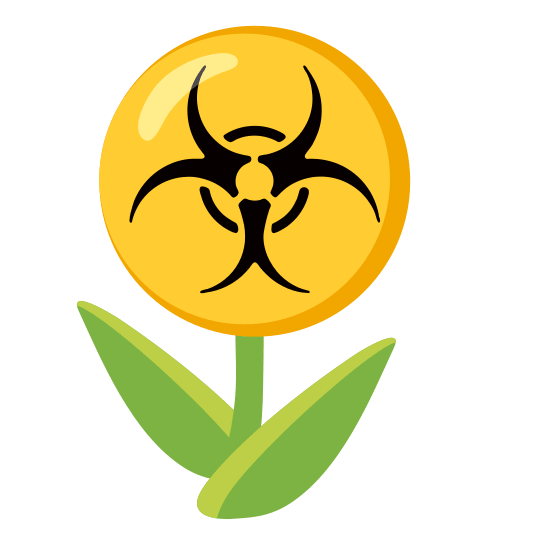 tulip biohazard sign