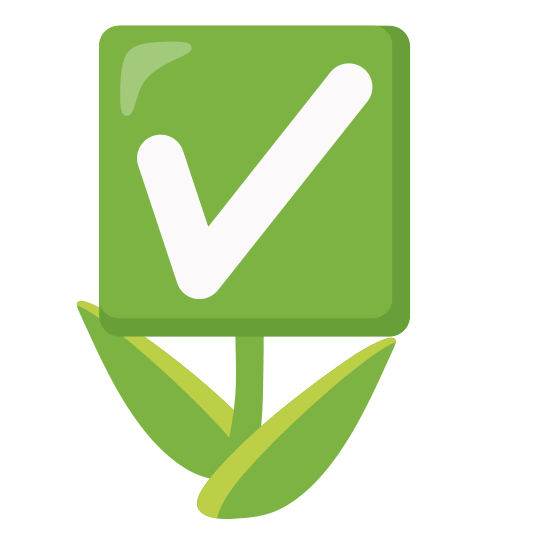 tulip white check mark