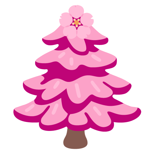 cherry blossom evergreen tree