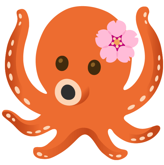 cherry blossom octopus